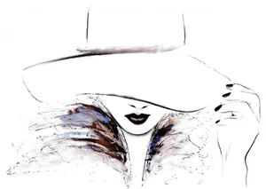 Fancy Hat For Girls Wallpaper