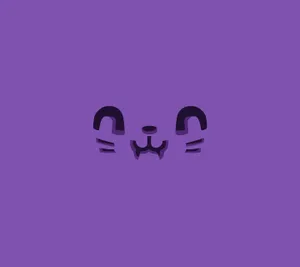 Fanged Mouth On Cute Purple Background Wallpaper