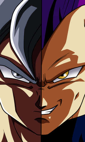 Fans Of Dragon Ball Rejoice As Goku And Vegeta Finally Come Together In A Unique Iphone Design. Wallpaper