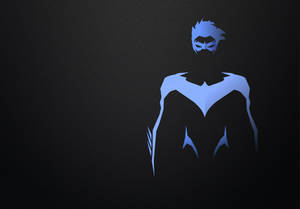 Fantasic Nightwing In Purple Art Wallpaper