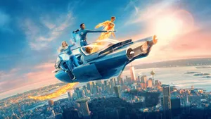 Fantastic First Four Flying Adventure Wallpaper