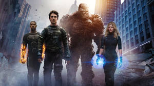 Fantastic Four 2015 Characters Illustration Wallpaper