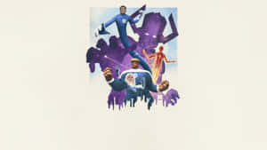 Fantastic Four Team Action Wallpaper