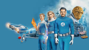 Fantastic Four Team Powers Wallpaper