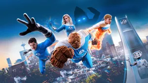 Fantastic Four Team Powers Wallpaper