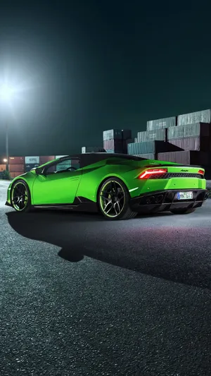 Fantastic Green Lamborghini Iphone Theme Wallpaper