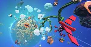 Fantastical Adventure In A Colorful Platformer Game Wallpaper