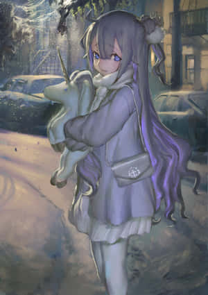 Fantastical Unicorn In Azur Lane Wallpaper