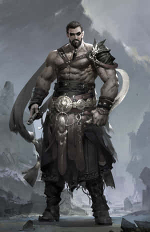 Fantasy_ Barbarian_ Warrior Wallpaper