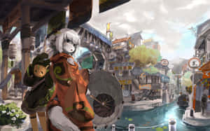 Fantasy_ Canal_ City_ Adventure Wallpaper