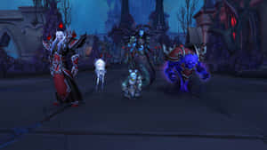 Fantasy Characters Gathering Night Wallpaper