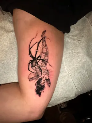 Fantasy Fairy Spider Tattoo Wallpaper