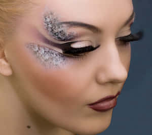 Fantasy_ Ice_ Queen_ Makeup Wallpaper