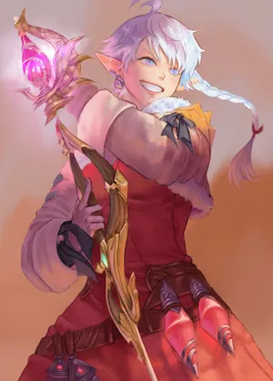 Fantasy Red Mage Artwork Wallpaper