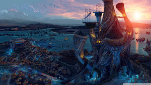 Fantasy World Art Super Landscape Wallpaper