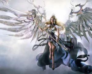 Fantasy World Map On Old Parchment Wallpaper