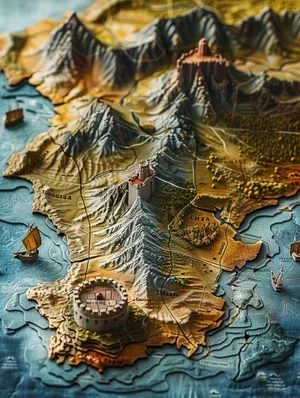 Fantasy3 D Map Artwork Wallpaper