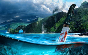 Far Cry 3 Bloody Knife Logoless Wallpaper