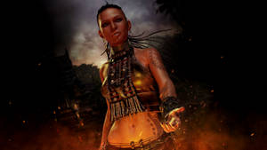 Far Cry 3 Citra Talugmai With Orange Glow Wallpaper