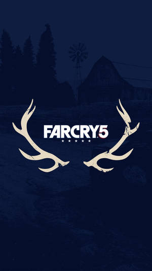 Far Cry 5 Antlers Blue Iphone Wallpaper