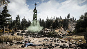 Far Cry 5- Crumbling Church In Hope County Wallpaper