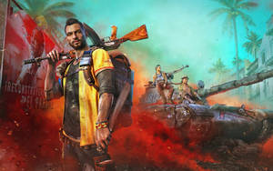 Far Cry 6 Dani With Libertad Group Wallpaper