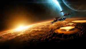 Far-flung Galaxy: A Voyage Through The Cosmos Wallpaper