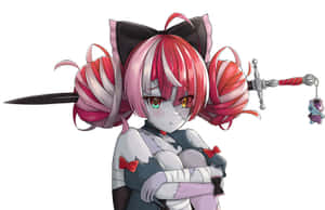 Faris Nyannyan Giving A Charming Smile On A Dazzling Background Wallpaper