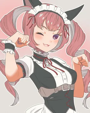 Faris Nyannyan Striking A Pose In Her Signature Cat Ears Wallpaper