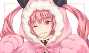 Faris Nyannyan Striking A Pose In Her Signature Outfit Wallpaper