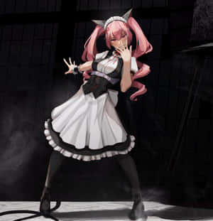 Faris Nyannyan Striking A Pose In Her Signature Outfit Wallpaper