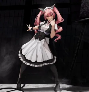 Faris Nyannyan Striking A Pose In Her Signature Outfit Wallpaper