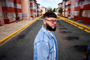 Farruko On Denim Jacket Wallpaper