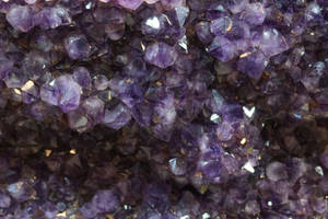 Fascinating Array Of Raw Amethyst Crystals Wallpaper