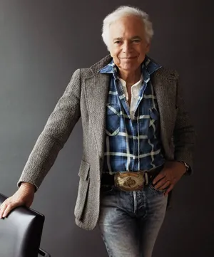 Fashion Designer Ralph Lauren In Jeans Wallpaper