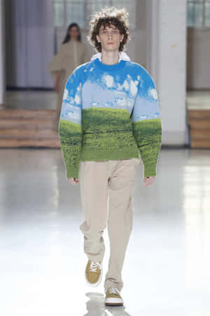 Fashion-forward With The Sunnei Countryside Intarsia Jumper Wallpaper