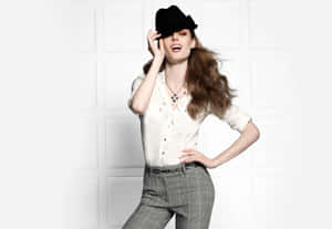 Fashion Icon Coco Rocha Showcasing Her Stylish Look Wallpaper