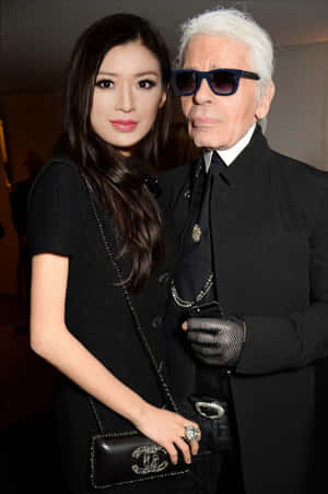 Fashion Icon Karl Lagerfeld Wallpaper