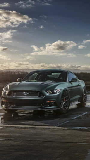 Fast And Stylish, The Mustang Iphone Is Here For A Powerful And Unique Experience Wallpaper