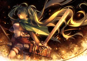 Fast-paced Action-adventure In Attack On Titan Video Game Wallpaper