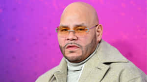 Fat Joe Portrait Purple Background Wallpaper