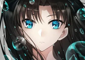 Fate/stay Night Rin Tohsaka With Bubble Anime Wallpaper