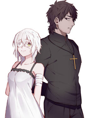 Fate Zero With Kirei And Claudia Wallpaper