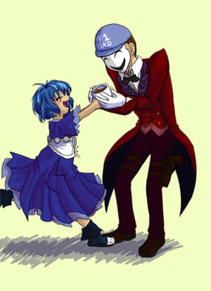 Father Daughter Dance Anime Style Wallpaper