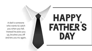 Fathers Day Inspirational Quotewith Tie Wallpaper