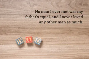 Fathers Day Loving Quote With Blocks Wallpaper