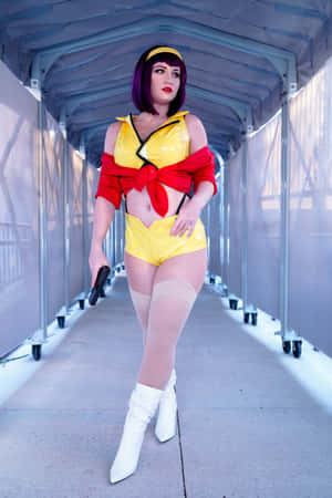 Faye Valentine In Action Wallpaper