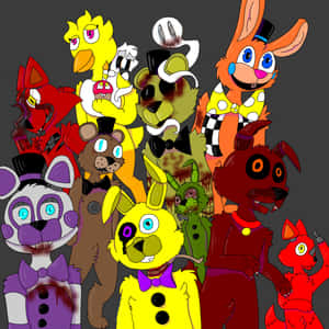 Fazbear Frights: A Thrilling Adventure With Your Favorite Animatronics Wallpaper