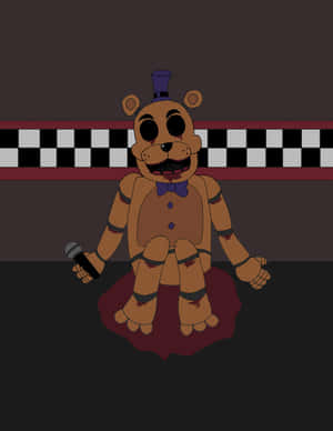 Fazbear Frights Book Cover Featuring Twisted Animatronics Wallpaper