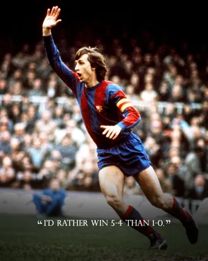 Fc Barcelona Johan Cruyff Quote Wallpaper